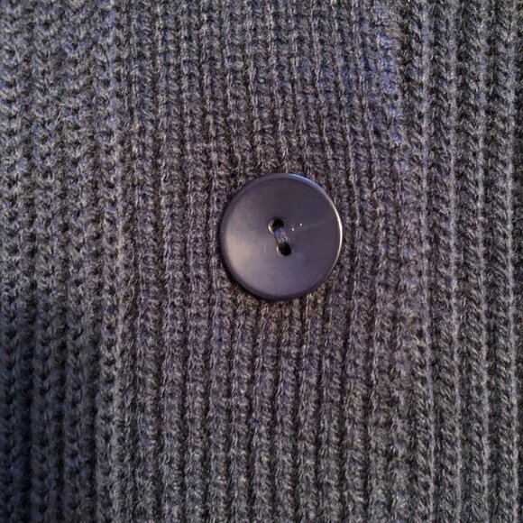Blair Navy Blue Roll Neck Open Cardigan Size S/M/L - Picture 3 of 10